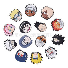 Load image into Gallery viewer, 25 Styles NARUTO PVC Shoe Buckle Anime Sneakers Accessories Cartoon Croc Charms Slippers Decorations Wholesale Kids X-mas Gifts
