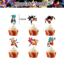 Load image into Gallery viewer, Birthday Party Decorations Latex Balloons Birthday Banner Cake Toppers Set Anime Party Supplies for Kids and Boys
