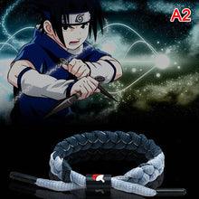 Load image into Gallery viewer, Anime Naruto Bracelet Rope Weave Chain Kakashi Itachi Cosplay Costumes Accessories Naruto Bracelet Reflective Anime Couple Gift
